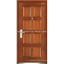 Puerta cortafuego, puerta acorazada de madera de acero